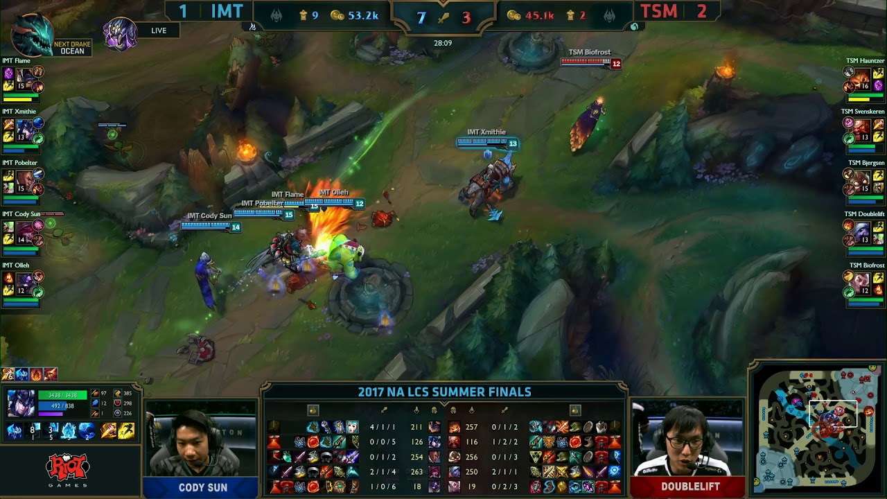 TOP NALCS1 MOMENTS 2017 TSM vs. IMT | Final | NA LCS Summer Split | TSM vs. Immortals (2017)