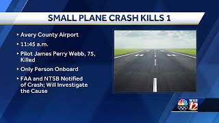 Pilot killed in plane crash at Avery County Airport