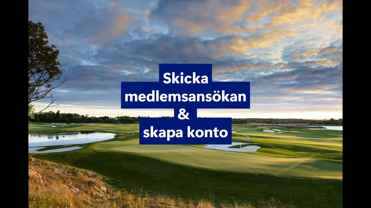 Skicka medlemsansökan & skapa konto