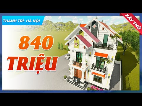Video Mẫu Biệt Thự 2 Tầng Mái Thái Tân Cổ Điển Xây Thô 840... - youtube