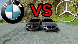 BMW X5  vs Mercedes  Crash TEST 300 KM/H - BeamNG Drive