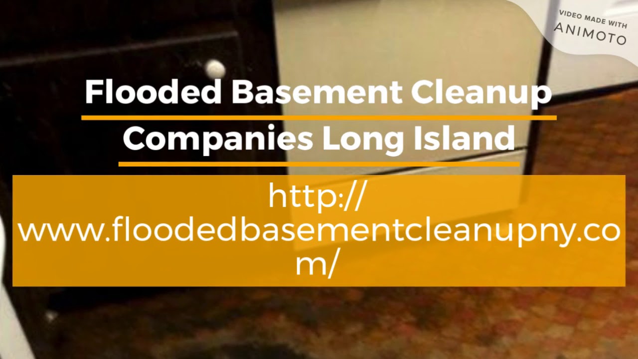 Flooded Basement Cleanup Companies Long Island - YouTube