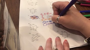 Help getting started on Surface Area of Rectangular & Triangular Prisms Kuta Wksht (Pg. 5 in packet)