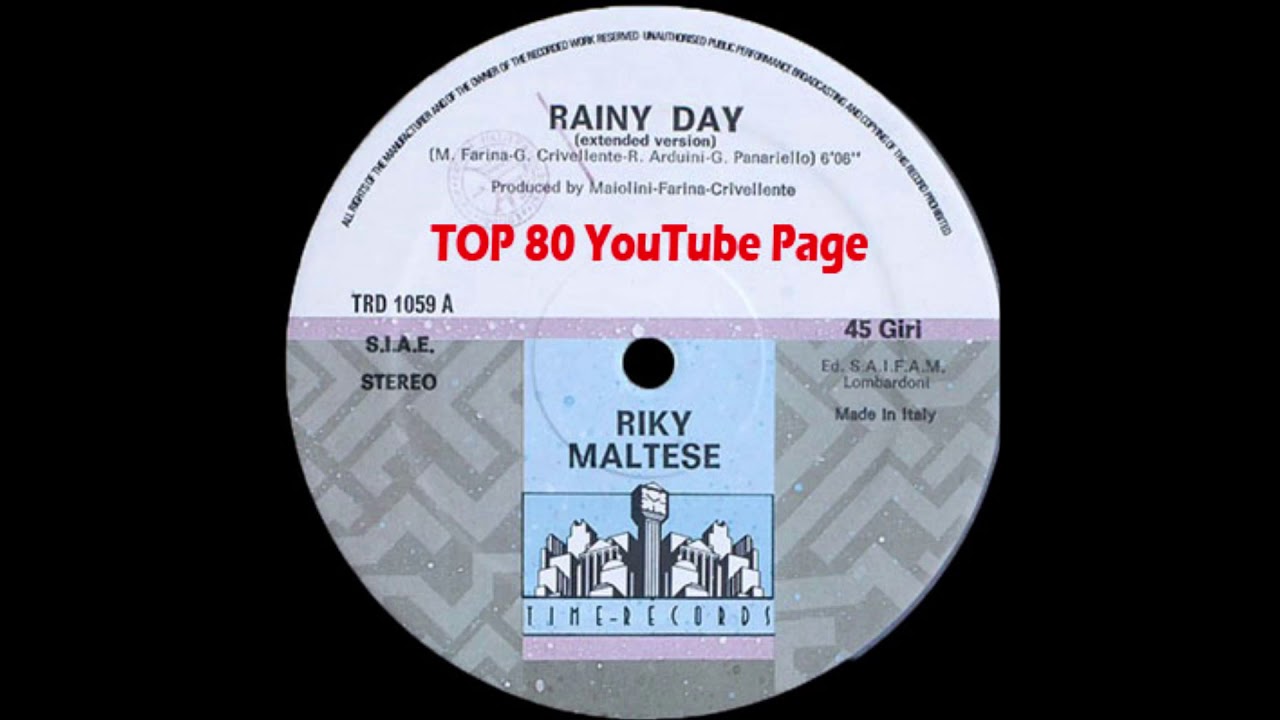 洋楽 RIKY MALTESE / RAINY DAY 12 Riky Maltese - Rainy Day (Extended Version) - YouTube