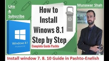 Windows 8.1 Installation Step by Step | Windows Install Guide Pashto