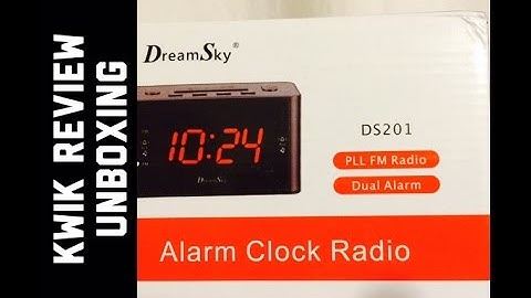 Review Unboxing DreamSky Large Display Dual Alarms Clock With FM Radio ,Battery Backup ,Sleep Timer