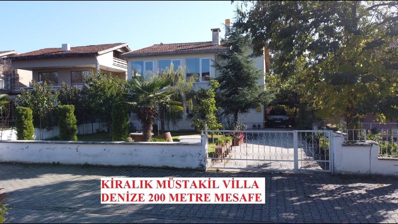 İNCESU'DA KİRALIK MÜSTAKİL VİLLA (DENİZE 200 METRE)