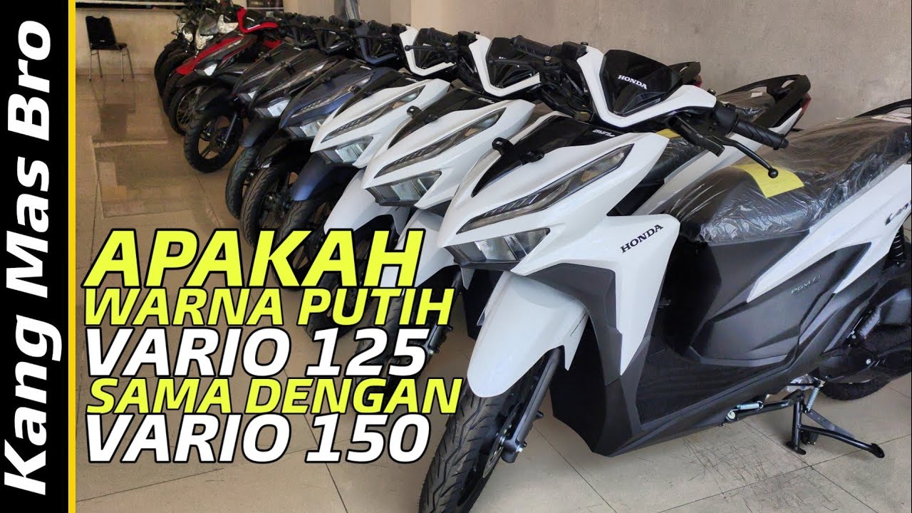 Vario 125 Terbaru 2020 Warna Putih Apa Sama Dengan Vario 150 Youtube