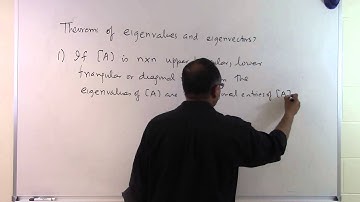 Chapter 04.10: Lesson: Theorems of Eigenvalues and Eigenvectors: Part 1 of 6