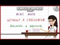 MCAT Math: Raising Decimals to Exponents