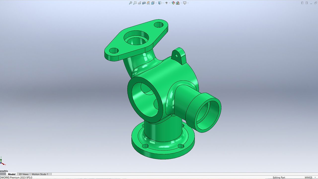 SolidWorks Practice Part Part Modeling Tutorial in SolidWorks 2023 ...
