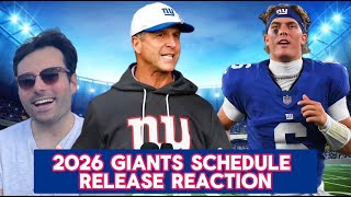 Giants Schedule Release Reaction