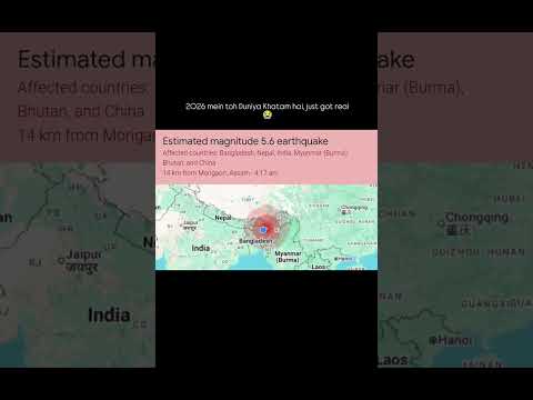 saal ka pehla earthquake 🫨#earthquake #earthquakenews #shorts by Stay in Dark