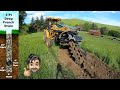 Installing a 200 Ft French Drain with John Deere 110 TLB