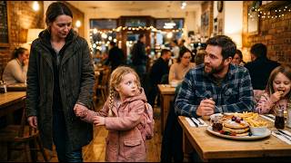Poor Woman Tried to Leave Quietly — But Single Dad Saw Her Little Girl Staring at His Plate