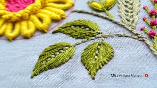 &quot;Captivating Floral Embroidery: Learn to Make a Yellow Flower on Fabric&quot;