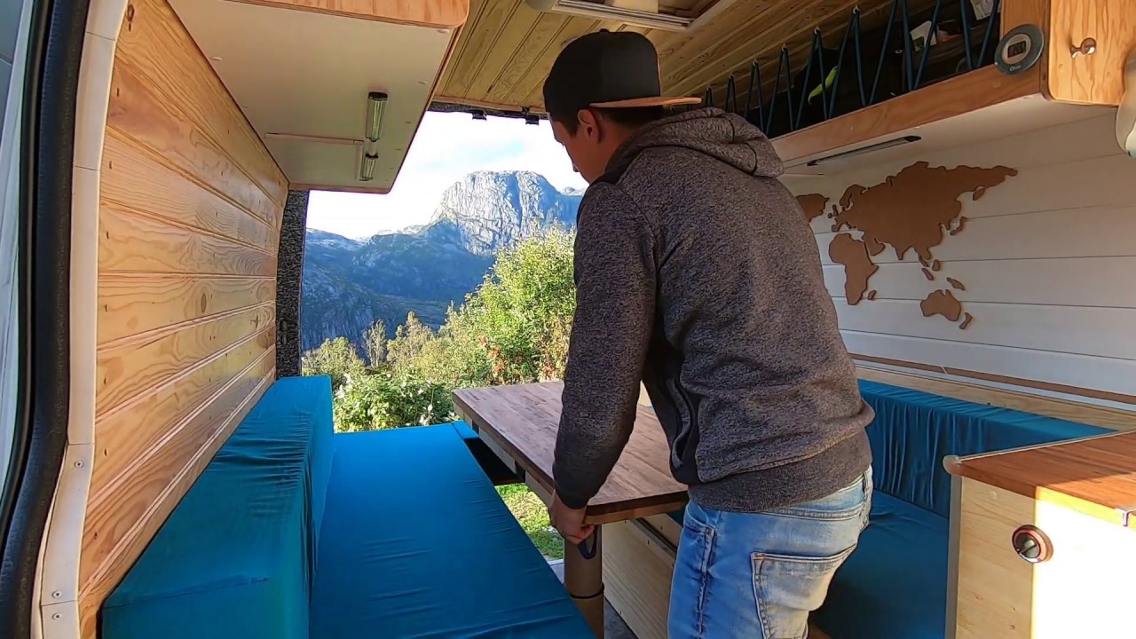 Présentation van aménagé (Master 3 L2H2) pour voyager