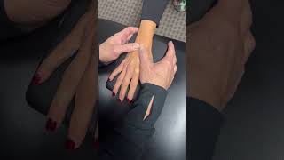 This tiny bone adjustment stops finger pain immediately #wristrelease #chiropractic #asmrsounds