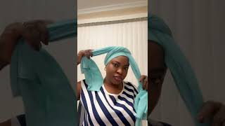 Quick and easy head wrap #turban #headwrap #tutorial #trending #fashion #scarf #style #beautiful