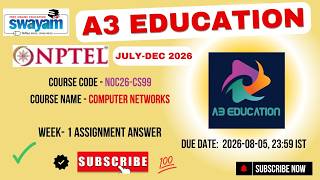 NPTEL Computer Networks Week 1 Assignment Answers | noc26-cs99 | IIT Madras
