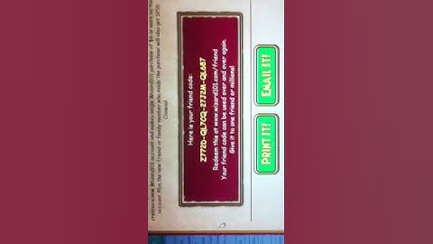 Friend code wizard 101