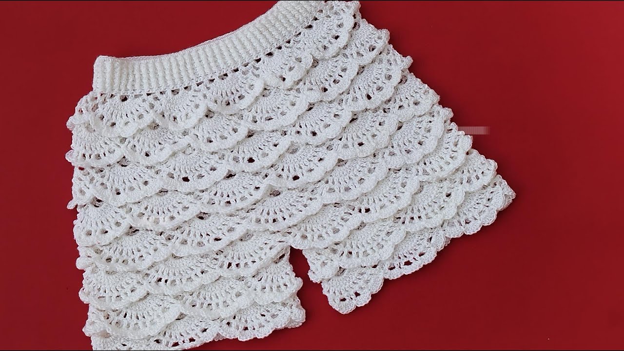 🧶 Haz Este Hermoso Pantalón a Crochet con una Puntada Elegante y Delicada
