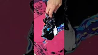 Acrylic Painting: Split Base Fluid Art Swipe with Super Cells #acrylic #swipeart #painting #art