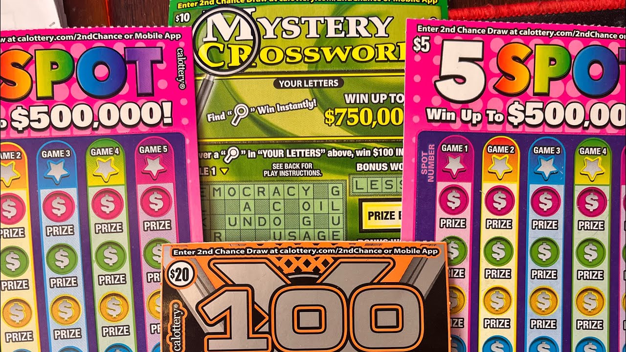 100 , 5 spot, 🙌🏼🤑🍀 Mystery Crossword #calottery #california #scratchers ...