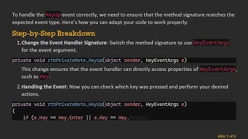 How to Properly Cast KeyEventArgs in C#  WinForms for Textbox Events