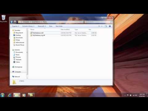 How to open an  MDF file Attach a Database in SQL Server
