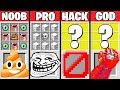 Minecraft Battle : SUPER TROLLING CRAFTING CHALLENGE - NOOB vs PRO vs HACKER vs GOD / Animation