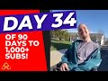 DAY 34 OF 90 DAYS TO 1000+ SUBSCRIBERS!