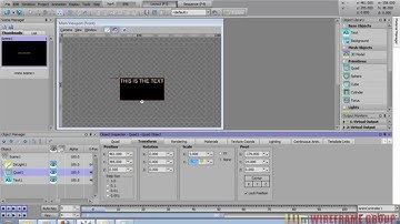 Wireframe Group Tutorial: Text Write with Quad Scale