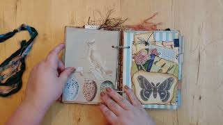 Wings Butterflies, birds and dragonflies Junk Journal Flip Through - SOLD