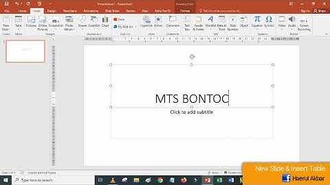 MATERI TIK KELAS 9 PERTEMUAN 2 (New Slide & Inser Table pada Mic. Power Point)