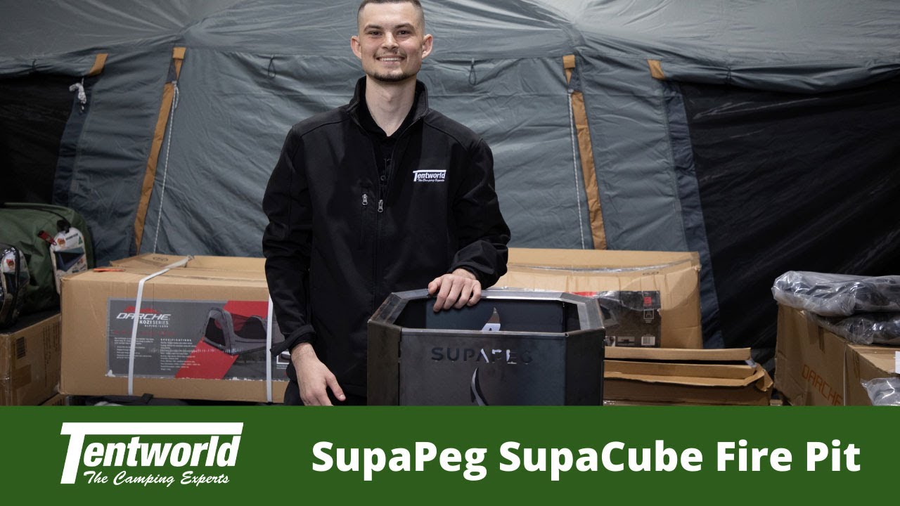 SupaPeg Supa Cube Steel Fire Pit 