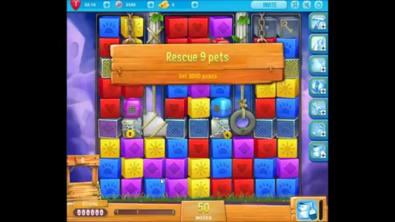 Level 807 Pet Rescue Saga level 807 no boosters - YouTube