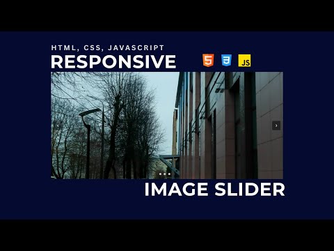 Responsive Image Slider | with Navigation Button & Auto play HTML, CSS & JS  | JavaScript Project