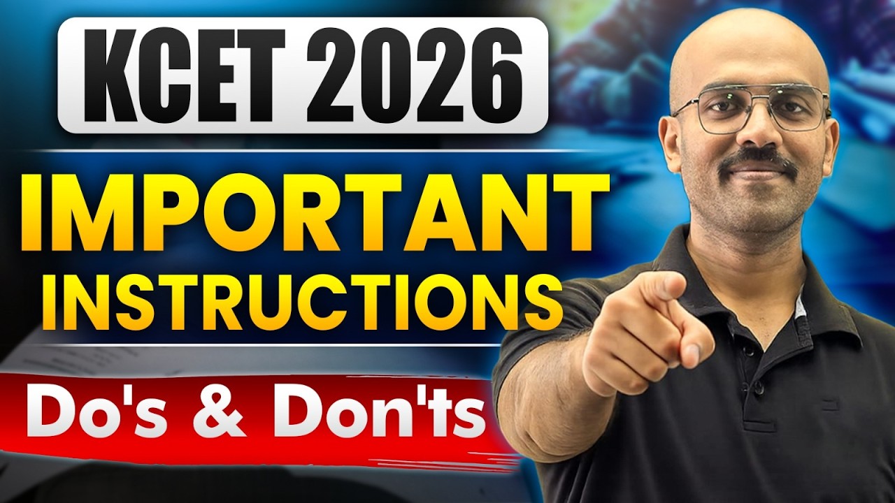 KCET 2026 Exam Guidelines & Instructions | What to Carry & What to ...