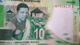 Nelson Mandela commemorative R10 banknote