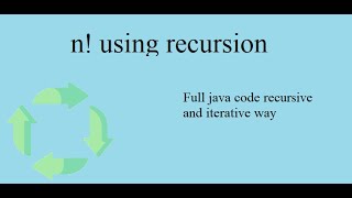 Let's code recursive way of finding the factorial of any given number java Lec-02|code.