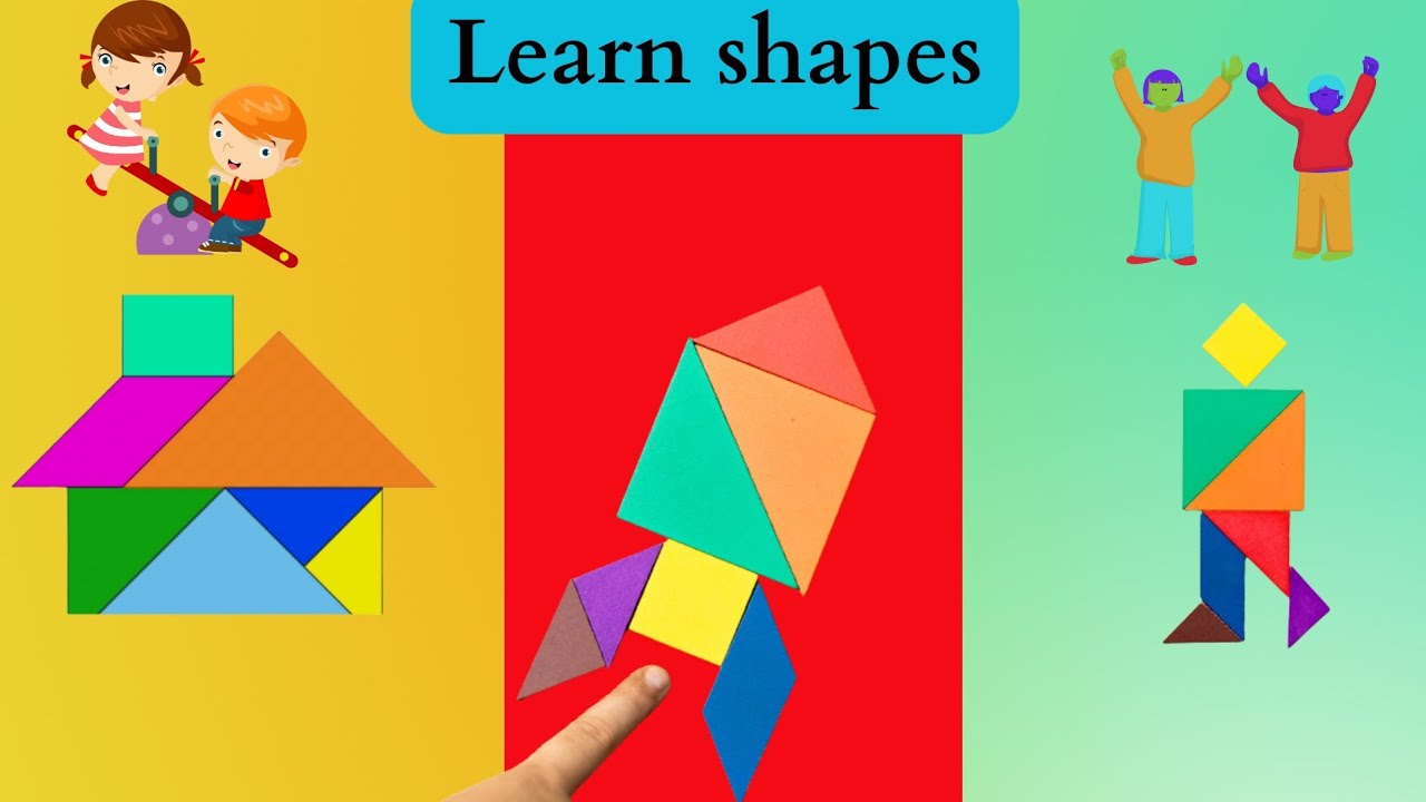 teach toddler shapes/learn different shapes at home/colour and shape ...
