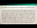 CMR Regulation 25 (Validity of Certificate of Manager's and Oficial's etc.)