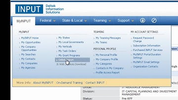 Integrate Government Contract Opportunities with Deltek & GovWin CRM | INPUT Demo