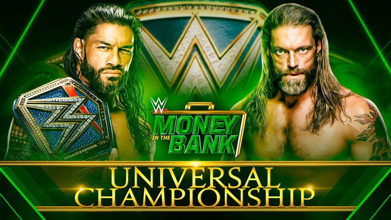 WWE Money in the Bank 2021: Roman Reigns vs Edge (Universal Championship) -  WWE 2K - YouTube