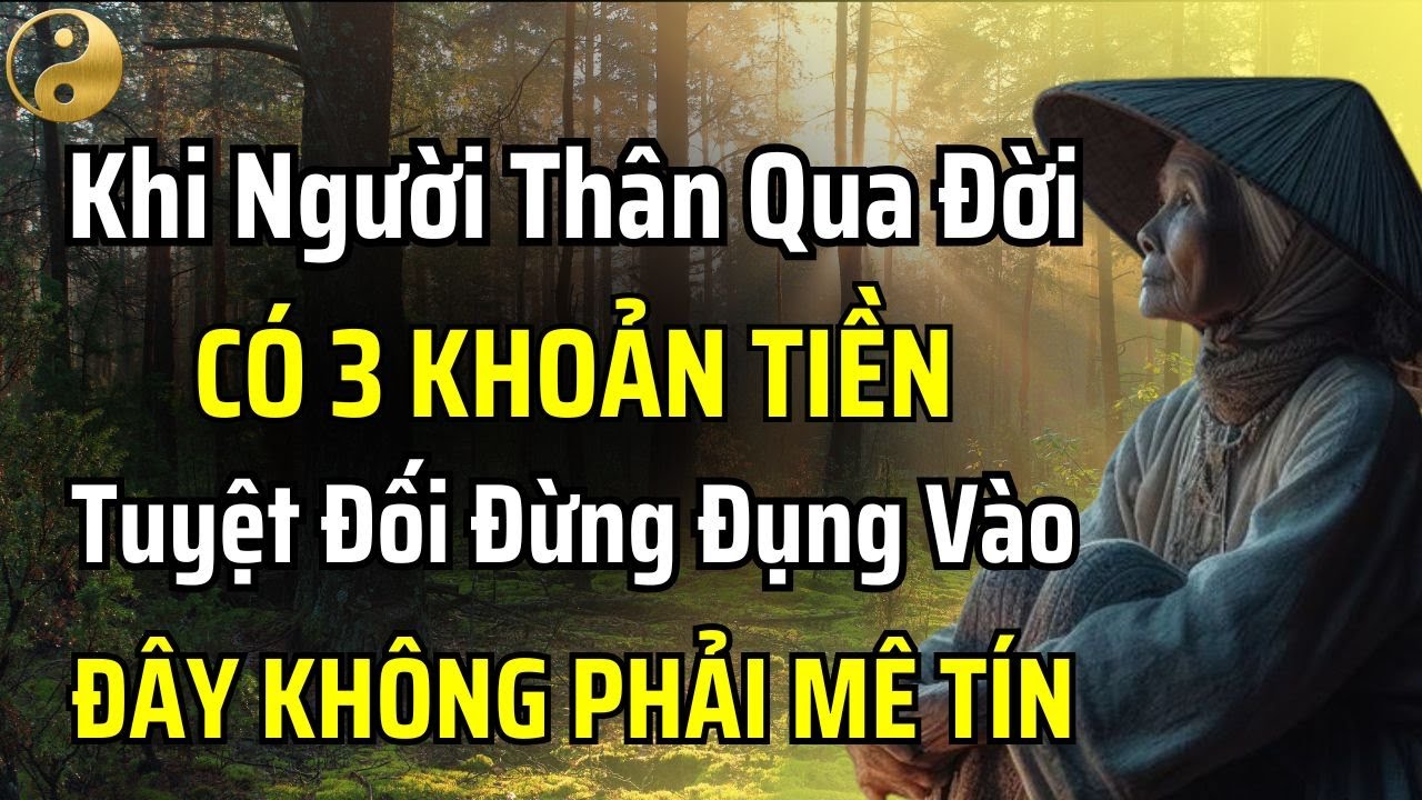 SAU KHI NGƯỜI THÂN QUA ĐỜI, CÓ 3 KHOẢN TIỀN TUYỆT ĐỐI KHÔNG ĐƯỢC TÙY TIỆN ĐỤNG VÀO | TÂM SỰ CỔ NHÂN