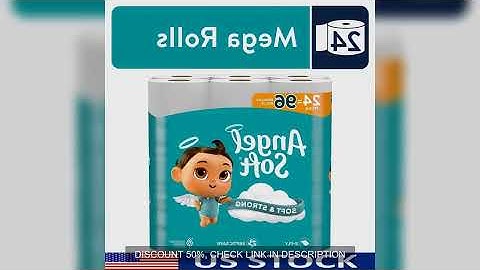 24 Mega Rolls 2 Ply Toilet Paper Soft Strong Flushable Septic Safe 320 Sheets Per Roll Perforated Lo