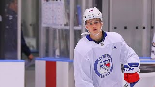 Nils Lundkvist scores his first NHL goal with New York Rangers - Rookie Game 2021
