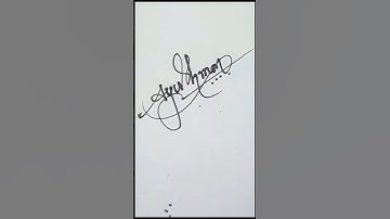 Ayushman name signature #A letter signature #calligraphy #handwriting #shorts @ronyar4940