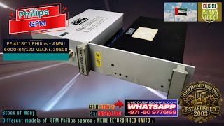 GFM ServiceTroubleshooting Spare Stock Dubai PE 4113/11 PHilips   ANSU 6000-R4/120 Mat.Nr. 39608